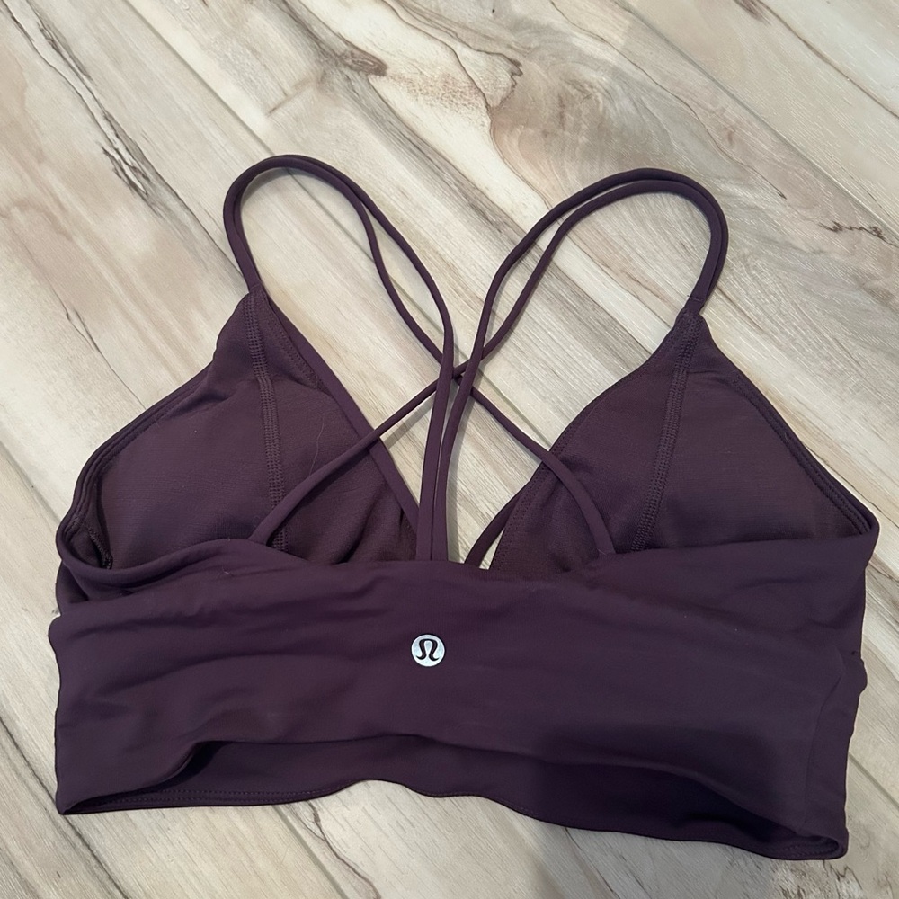 lululemon athletica Dark Purple Strappy Sports Bra
